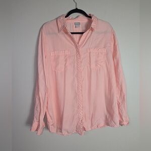 12/14 Chico's Light Pink Hidden Button Front Top